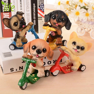 Scooter Dachshund Resin Figurine-Home Decor-Dachshund, Dogs, Figurines, Home Decor-17