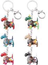 Load image into Gallery viewer, Beautiful Scottish Terrier Love Enamel Keychains-Accessories-Accessories, Dogs, Keychain, Scottish Terrier-1