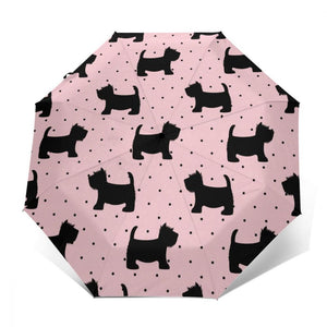 Scottish Terrier Love Automatic Umbrella-Accessories-Accessories, Dogs, Scottish Terrier, Umbrella-12