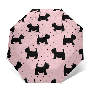 Scottish Terrier Love Automatic Umbrella-Accessories-Accessories, Dogs, Scottish Terrier, Umbrella-1