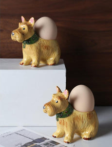 Scottish Terrier Love Ceramic Egg Holder - 2 pcsHome Decor