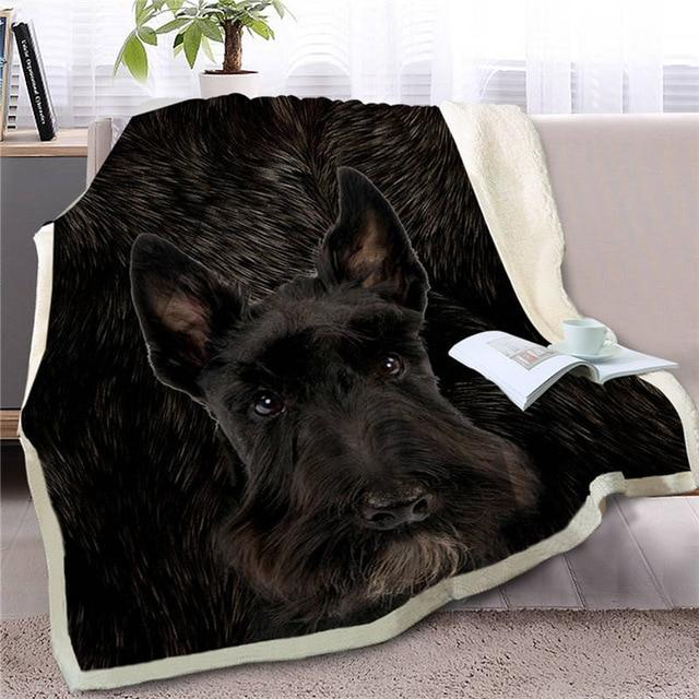Image of a scottish terrier blanket