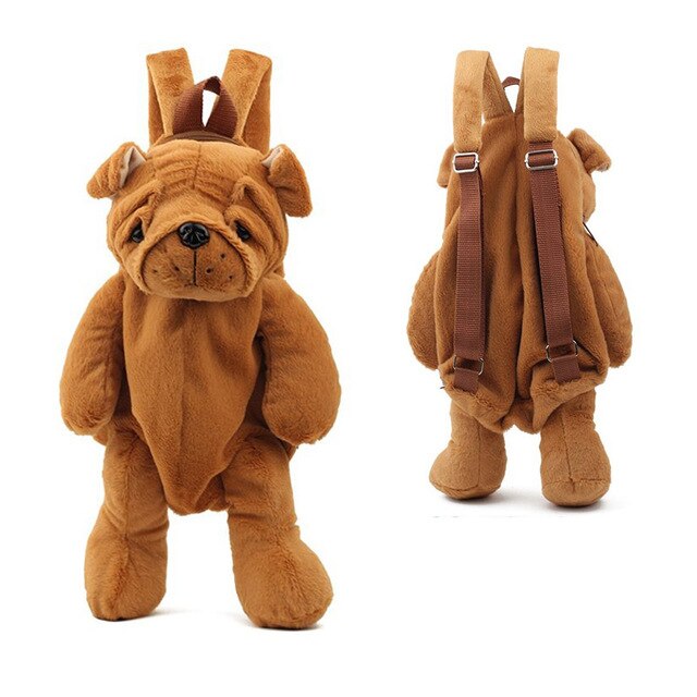 Image of an adorable Shar Pei backpack in the super cute smiling Shar Pei design