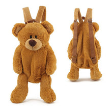 Load image into Gallery viewer, Shar Pei Love Plush Backpack for Kids-Accessories-Accessories, Bags, Dogs, Shar Pei-Bear-Brown-4