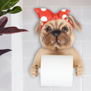 She Pug Love Toilet Roll Holder-Home Decor-Bathroom Decor, Dogs, Home Decor, Pug-She Pug-2