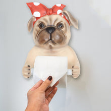Load image into Gallery viewer, She Pug Love Toilet Roll Holder-Home Decor-Bathroom Decor, Dogs, Home Decor, Pug-She Pug-1