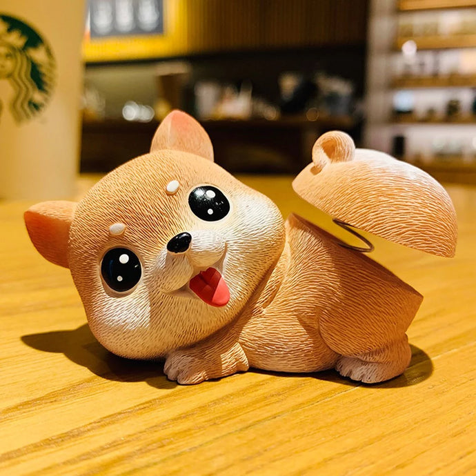 Image of a super cute bobble-butt Shiba Inu bobblehead