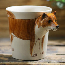 Load image into Gallery viewer, Shiba Inu Love 3D Ceramic Cup-Mug-Dogs, Home Decor, Mugs, Shiba Inu-1