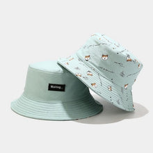 Load image into Gallery viewer, Shiba Inu Love Bucket Hats-Accessories-Accessories, Dogs, Hat, Shiba Inu-Light Blue-For Adults-16