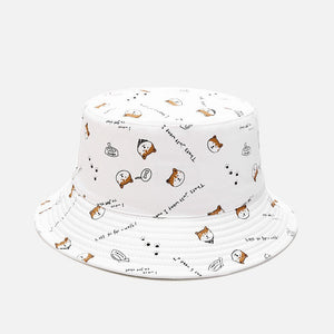 Shiba Inu Love Bucket Hats-Accessories-Accessories, Dogs, Hat, Shiba Inu-5