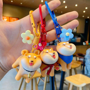 Shiba Inu Love Carabiner Clip Hook Keychains-Accessories-Accessories, Dogs, Keychain, Shiba Inu-8