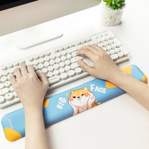 Shiba Inu Love Keyboard Wrist Rests-Accessories-Accessories, Dogs, Mouse Pad, Shiba Inu-2