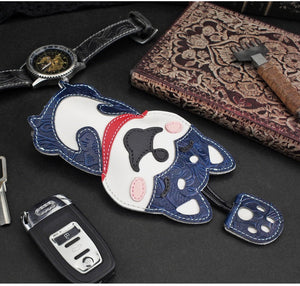 Shiba Inu Love Large Genuine Leather Keychains-Accessories-Accessories, Dogs, Keychain, Shiba Inu-26