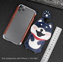 Load image into Gallery viewer, Shiba Inu Love Large Genuine Leather Keychains-Accessories-Accessories, Dogs, Keychain, Shiba Inu-9