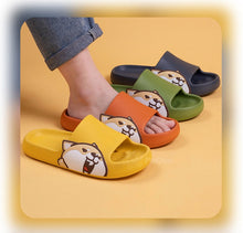 Load image into Gallery viewer, Shiba Inu Love Multicolor Slippers-Footwear-Dogs, Footwear, Shiba Inu, Slippers-11