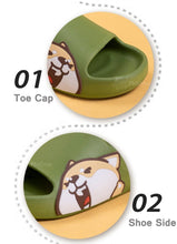 Load image into Gallery viewer, Shiba Inu Love Multicolor Slippers-Footwear-Dogs, Footwear, Shiba Inu, Slippers-14