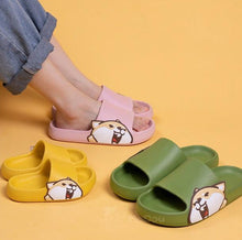 Load image into Gallery viewer, Shiba Inu Love Multicolor Slippers-Footwear-Dogs, Footwear, Shiba Inu, Slippers-19