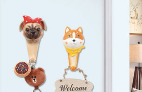 Shiba Inu Love Multipurpose Large Wall Hook-Home Decor-Bathroom Decor, Dogs, Home Decor, Shiba Inu, Wall Hooks-4