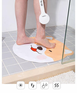 Shiba Inu Love Non-Slip Bathroom Shower MatHome Decor