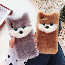 Load image into Gallery viewer, Shiba Inu Love Plush Fur iPhone Case-Cell Phone Accessories-Accessories, Dogs, iPhone Case, Shiba Inu-12