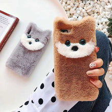 Load image into Gallery viewer, Shiba Inu Love Plush Fur iPhone Case-Cell Phone Accessories-Accessories, Dogs, iPhone Case, Shiba Inu-13