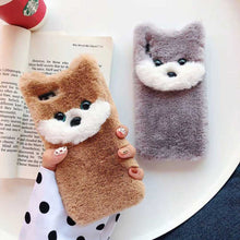 Load image into Gallery viewer, Shiba Inu Love Plush Fur iPhone Case-Cell Phone Accessories-Accessories, Dogs, iPhone Case, Shiba Inu-14