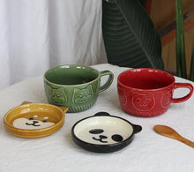 Load image into Gallery viewer, Shiba Inu Love Porcelain Mug and Saucer Set-Home Decor-Dogs, Home Decor, Mugs, Shiba Inu-4