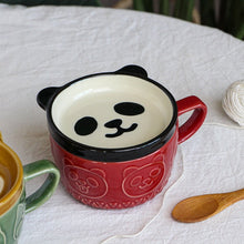 Load image into Gallery viewer, Shiba Inu Love Porcelain Mug and Saucer Set-Home Decor-Dogs, Home Decor, Mugs, Shiba Inu-Panda-7