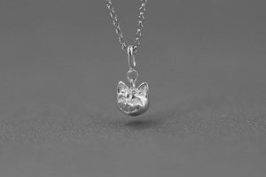 Shiba Inu Love Silver Pendant and Necklace-Dog Themed Jewellery-Dogs, Jewellery, Necklace, Pendant, Shiba Inu-Silver-Pendant and Chain-2