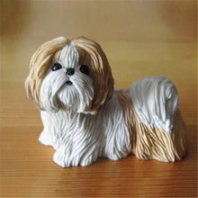 Load image into Gallery viewer, Image of a super cute Shih Tzu figurine in Gold and White color
