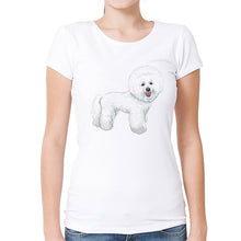 Load image into Gallery viewer, Show Cut Bichon Frise Womens T Shirt-Apparel-Apparel, Bichon Frise, Dogs, Shirt, T Shirt, Z1-6