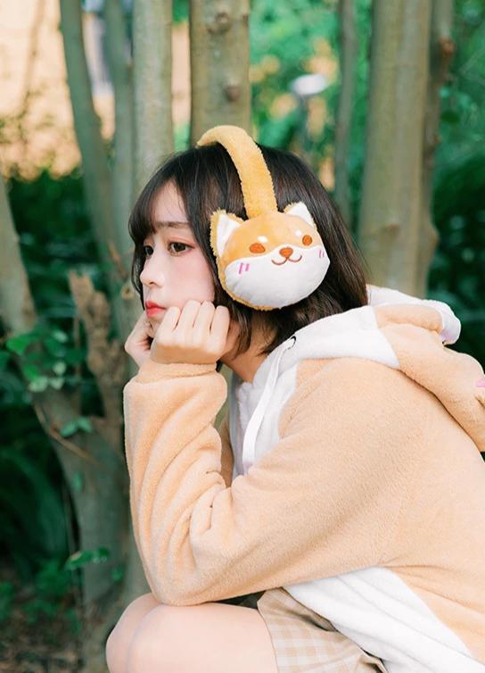 Siberian Husky Love Soft Plush EarmuffsAccessories