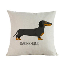 Load image into Gallery viewer, Side Profile Basset Hound Cushion CoverCushion CoverOne SizeDachshund