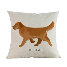 Load image into Gallery viewer, Side Profile Basset Hound Cushion CoverCushion CoverOne SizeGolden Retriever