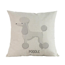 Load image into Gallery viewer, Side Profile Basset Hound Cushion CoverCushion CoverOne SizePoodle