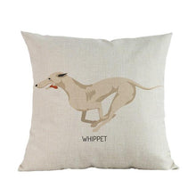 Load image into Gallery viewer, Side Profile Basset Hound Cushion CoverCushion CoverOne SizeWhippet
