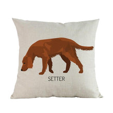 Load image into Gallery viewer, Side Profile Beagle Cushion CoverCushion CoverOne SizeIrish Setter