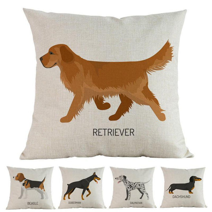 Side Profile Doberman Cushion CoverCushion Cover
