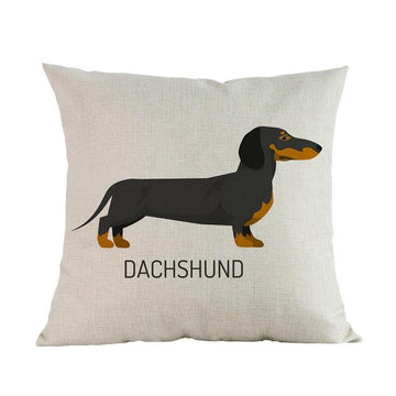 Side Profile Doberman Cushion CoverCushion CoverOne SizeDachshund