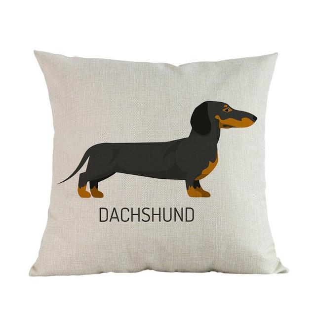 Side Profile Doberman Cushion CoverCushion CoverOne SizeDachshund