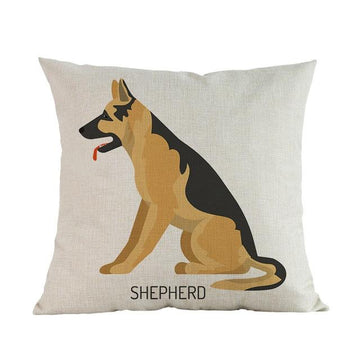 Side Profile Doberman Cushion CoverCushion CoverOne SizeGerman Shepherd