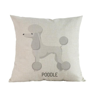 Side Profile Doberman Cushion CoverCushion CoverOne SizePoodle