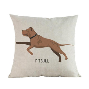 Side Profile Golden Retriever Cushion CoverCushion CoverOne SizeAmerican Pit bull Terrier