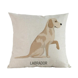 Side Profile Yellow Labrador Cushion CoverCushion CoverOne SizeLabrador