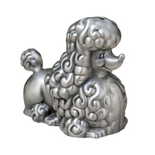 Load image into Gallery viewer, Silver Poodle Love Piggy Bank Statue-Home Decor-Dogs, Home Decor, Piggy Bank, Poodle, Statue-9