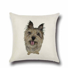 Load image into Gallery viewer, Simple Basset Hound Cushion CoverHome DecorYorkshire Terrier / Yorkie - Option 2