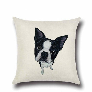 Simple Bernese Mountain Dog Love Cushion CoverHome DecorBoston Terrier
