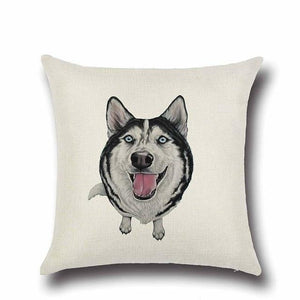 Simple Black Labrador Love Cushion CoverHome DecorHusky