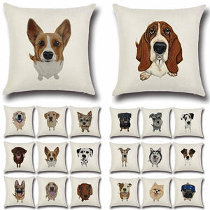 Simple Boston Terrier Love Cushion CoverHome Decor