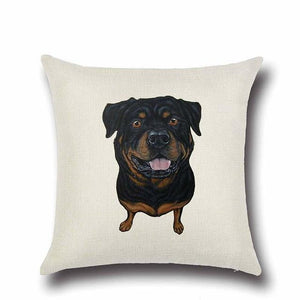 Simple Boston Terrier Love Cushion CoverHome DecorRottweiler
